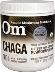 Organic Mushroom Nutrition, Chaga, Certified 100% Organic Mushroom Powder, 7.14 oz (200 g)
