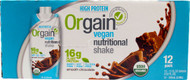 Orgain Organic Nutrition Vegan All-In-One Protein Shake Smooth Chocolate -- 12 Pack