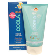 COOLA Organic Suncare Collection, Classic Sport, Classic Sunscreen, SPF 50, Fresh Mango, 5 fl oz (148 ml)