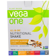 Vega, All-In-One, Nutritional Shake, Coconut Almond, 10 Packets, 1.5 oz (42 g) Each