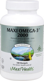 Maxi Health Kosher Maxi-Omega-3 2000 -- 100 MaxiGels