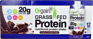 Orgain Clean Protein Grass Fed Protein Shake Creamy Chocolate Fudge -- 12 Pack