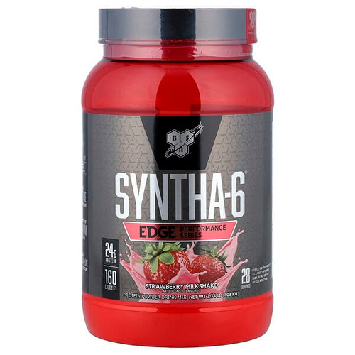 <img alt="BSN, Syntha-6 Edge, Protein Powder Drink Mix, Strawberry Milkshake, 2.34 lb (1.06 kg)" title="BSN, Syntha-6 Edge, Protein Powder Drink Mix, Strawberry Milkshake, 2.34 lb (1.06 kg),834266004492"