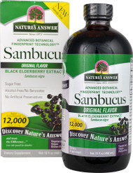 Natures Answer, Sambucus, Black Elderberry, 12,000 mg, 16 fl oz (480 ml)