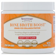 ReserveAge Nutrition, Bone Broth Boost, Grass-Fed Collagen Protein, Hearty Beef Flavor, 4.23 oz (120 g)