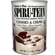 Natures Plus, Spiru-Tein, High Protein Energy Meal, Cookies & Cream, 2.3 lbs (1050 g)