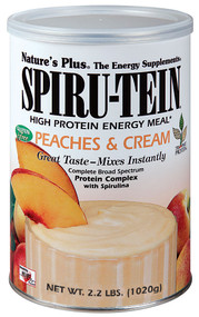 Natures Plus, Spiru-Tein High Protein Energy Meal,  Peaches and Cream - 2.3 lbs