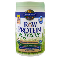Garden of Life, Raw Protein & Greens, Organic Plant Formula, Real Raw Vanilla, 19.3 oz (548 g)