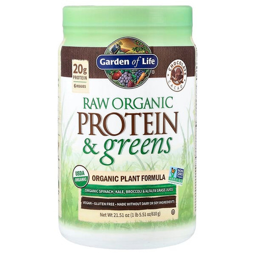 <img alt="Garden of Life, Raw Organic Protein & Greens, Chocolate Cacao, 1 lb 5.51 oz (610 g)" title="Garden of Life, Raw Organic Protein & Greens, Chocolate Cacao, 1 lb 5.51 oz (610 g),658010118729"