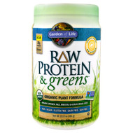 Garden of Life, Raw Protein & Greens, Organic Plant Formula, Lightly Sweet, 1.43 lbs (651 g)