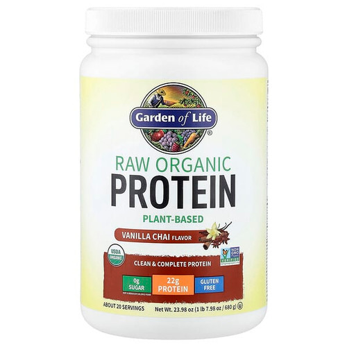 <img alt="Garden of Life, RAW Organic Protein, Vanilla Chai, 1 lb 7.98 oz (680 g)" title="Garden of Life, RAW Organic Protein, Vanilla Chai, 1 lb 7.98 oz (680 g),658010116060"