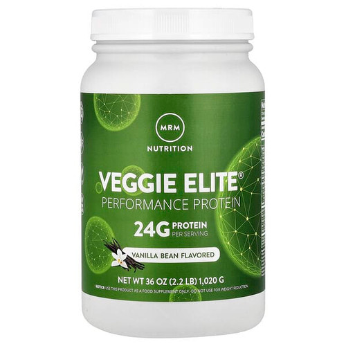 <img alt="MRM Nutrition, Veggie Elite, Performance Protein, Vanilla Bean, 2.2 lb (1,020 g)" title="MRM Nutrition, Veggie Elite, Performance Protein, Vanilla Bean, 2.2 lb (1,020 g),609492722256"