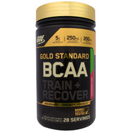 Optimum Nutrition, Gold Standard, BCAA Train + Recover, Strawberry Kiwi, 9.9 oz (280 g)