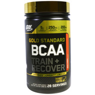 Optimum Nutrition, Gold Standard, BCAA Train + Recover, Fruit Punch, 9.9 oz (280 g)