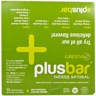 Greens Plus, Plusbar, Energy Natural, 12 Bars, 2 oz (59 g) Each