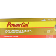 PowerBar, Performance Energy Gel, Strawberry Banana Flavor, 24 Gel Packs, 1.44 oz (41 g) Each