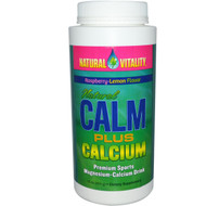 Natural Vitality, Natural Calm Plus Calcium, Raspberry-Lemon Flavor, 16 oz (454 g)
