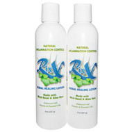 Rixx, Natural Herbal Lotion, Witch Hazel & Aloe Vera, 2 Pack, 8 oz (227 g) Each