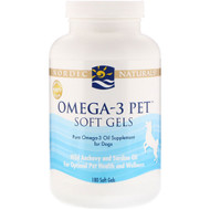 Nordic Naturals, Omega-3 Pet, Soft Gels, for Dogs, 180 Soft Gels