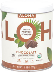 Aloha Organic Protein Powder Chocolate -- 15 Servings