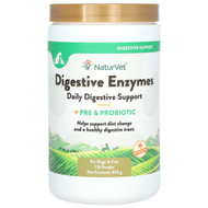<img alt="NaturVet, Digestive Enzymes, Daily Digestive Support + Pre & Probiotic Powder, For Dogs & Cats, 1 lb (454 g)" title="NaturVet, Digestive Enzymes, Daily Digestive Support + Pre & Probiotic Powder, For Dogs & Cats, 1 lb (454 g),797801036627"