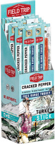 Field Trip Turkey Jerky Stick Gluten Free Cracked Pepper -- 24 Sticks