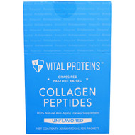 Vital Proteins, Grass Fed Pasture Raised, Collagen Peptides, Unflavored, 20 Individual Packets (10 g)