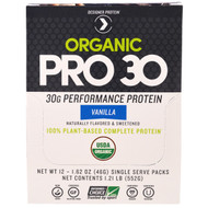 Designer Protein, Organic Pro 30, Vanilla, 12 Packs, 1.62 oz (46 g) Each