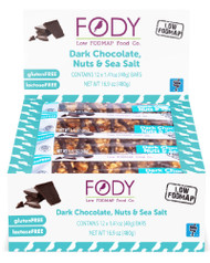 Fody Foods Food Bars Low Fodmap Dark Chocolate Nuts & Sea Salt -- 12 Bars