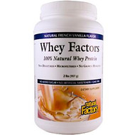 Natural Factors, Whey Factors, Grass Fed Whey Protein, Natural French Vanilla Flavor, 2 lbs (907 g)