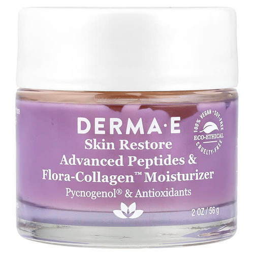 <img alt="DERMA E, Advanced Peptides & Flora-Collagen Moisturizer, 2 oz (56 g)" title="DERMA E, Advanced Peptides & Flora-Collagen Moisturizer, 2 oz (56 g),030985007008"