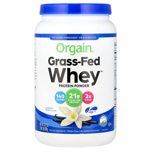 <img alt="Orgain, Grass-Fed Whey Protein Powder, Vanilla Bean, 1.82 lbs (828 g)" title="Orgain, Grass-Fed Whey Protein Powder, Vanilla Bean, 1.82 lbs (828 g),851770006149"