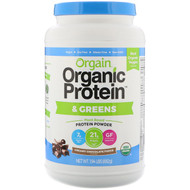 Orgain, Organic Protein & Greens Protein Powder, Plant Based, Creamy Chocolate Fudge, 1.94 lbs (882 g) (Discontinued Item)