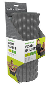 Gaiam Restore Deep Tissue Foam Roller Grey - 1 Roll