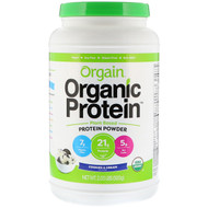 Orgain, Organic Protein Powder, Plant Based, Cookies & Cream, 2.03 lb (920 g)