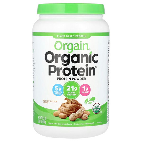 <img alt="Orgain, Organic Protein Powder, Plant-Based, Peanut Butter, 2.03 lb (920 g)" title="Orgain, Organic Protein Powder, Plant-Based, Peanut Butter, 2.03 lb (920 g),851770006620"