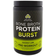 Dr. Axe / Ancient Nutrition, Bone Broth Protein Burst, Pre-Workout, Coconut Lime, 11.6 oz (330 g)