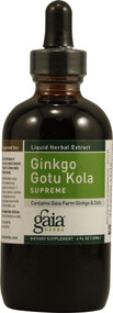 Gaia Herbs Ginkgo Gotu Kola Supreme -- 4 fl oz