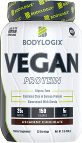 Bodylogix Vegan Protein Decadent Chocolate - 2 lbs