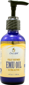 Emu Gold, Emu Oil, Fully Refined, Ultra Active, 4 fl oz (120 ml)