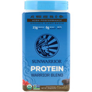 Sunwarrior, Warrior Blend Protein, Organic Plant-Based, Chocolate, 1.65 lb (750 g)