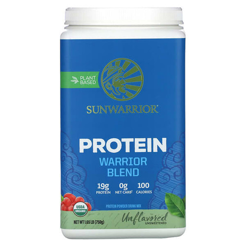 <img alt="Sunwarrior, Warrior Blend, Protein, Unflavored, 1.65 lbs (750 g)" title="Sunwarrior, Warrior Blend, Protein, Unflavored, 1.65 lbs (750 g),814784024295"