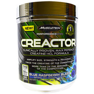 Muscletech, Creactor, Creatine Formula, Blue Raspberry Blast, 9.32 oz (264 g)