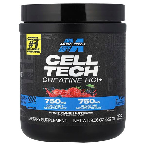 <img alt="MuscleTech, Cell Tech Creatine HCL+, Fruit Punch Extreme, 9.06 oz (257 g)" title="MuscleTech, Cell Tech Creatine HCL+, Fruit Punch Extreme, 9.06 oz (257 g),631656708790"