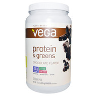 Vega, Protein & Greens Drink Mix, Chocolate Flavor, 28.7 oz (814 g) Powder
