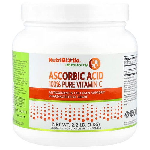 <img alt="NutriBiotic, Immunity, Ascorbic Acid, 100% Pure Vitamin C, Crystalline Powder, 2.2 lb (1 kg)" title="NutriBiotic, Immunity, Ascorbic Acid, 100% Pure Vitamin C, Crystalline Powder, 2.2 lb (1 kg),728177002022"
