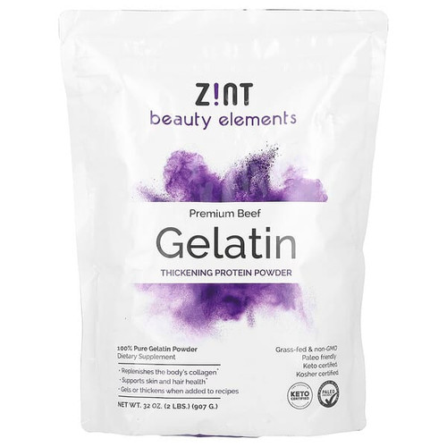 <img alt="Zint, Gelatin Thickening Protein Powder, Premium Beef, 2 lbs (907 g)" title="Zint, Gelatin Thickening Protein Powder, Premium Beef, 2 lbs (907 g),817516022026"
