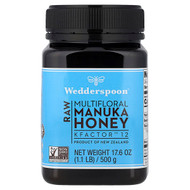 <img alt="Wedderspoon, Raw Multifloral Manuka Honey, KFactor 12, 1.1 lb (500 g)" title="Wedderspoon, Raw Multifloral Manuka Honey, KFactor 12, 1.1 lb (500 g),814422020030"