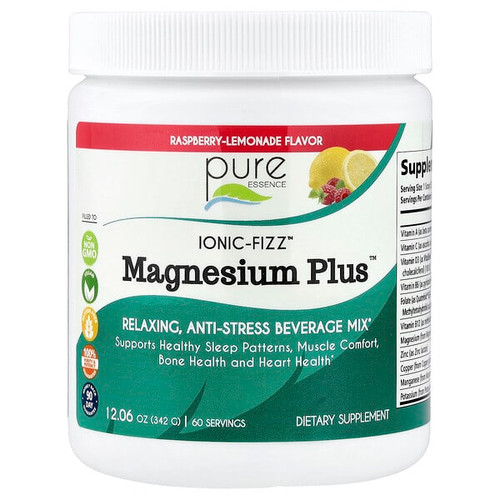 <img alt="Pure Essence, lonic-Fizz, Magnesium Plus,  Raspberry Lemonade, 12.06 oz (342 g)" title="Pure Essence, lonic-Fizz, Magnesium Plus,  Raspberry Lemonade, 12.06 oz (342 g),659670031021"