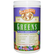 Barleans, Greens, Powder Formula, Natural Berry Flavor, 8.78 oz (249 g)